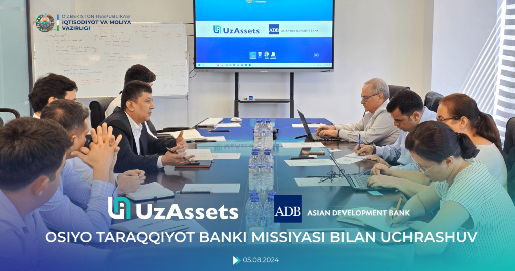 “UzAssets” AJ da Osiyo taraqqiyot banki missiyasi bilan uchrashuv.