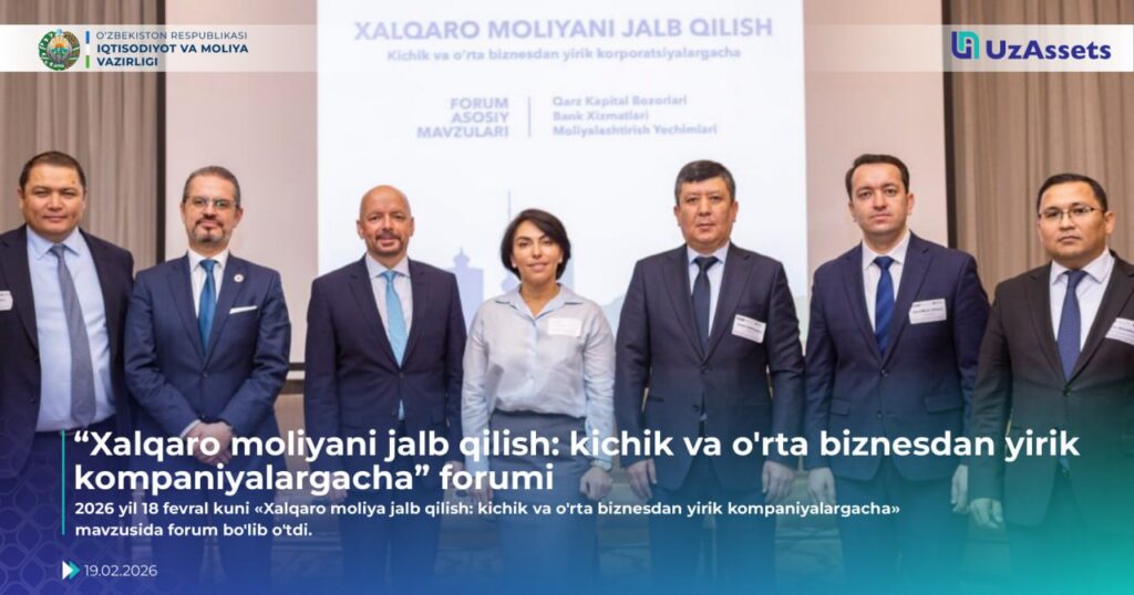 «UzAssets» AJ boshqaruv raisi B. Abdinazarovning «Xalqaro moliyani jalb qilish: kichik va o‘rta biznesdan yirik kompaniyalargacha» forumida ishtiroki