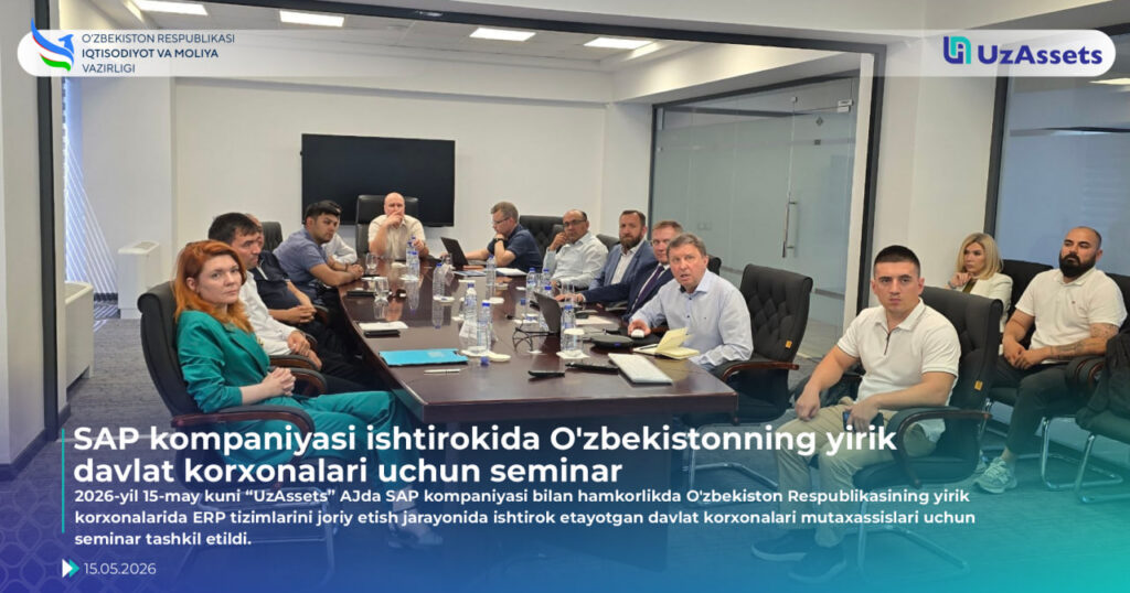 SAP kompaniyasi ishtirokida O‘zbekistonning yirik davlat korxonalari uchun seminar