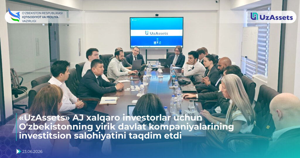 &laquo;UzAssets&raquo; AJ xalqaro investorlar uchun O‘zbekistonning yirik davlat kompaniyalarining investitsion salohiyatini taqdim etdi