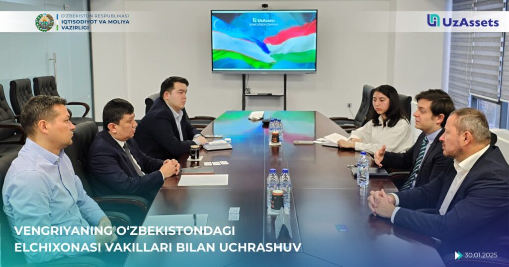 2025 yil 30 yanvar kuni «UzAssets» AJda Vengriyaning O‘zbekistondagi elchixonasi vakillari bilan uchrashuv o‘tkazildi.