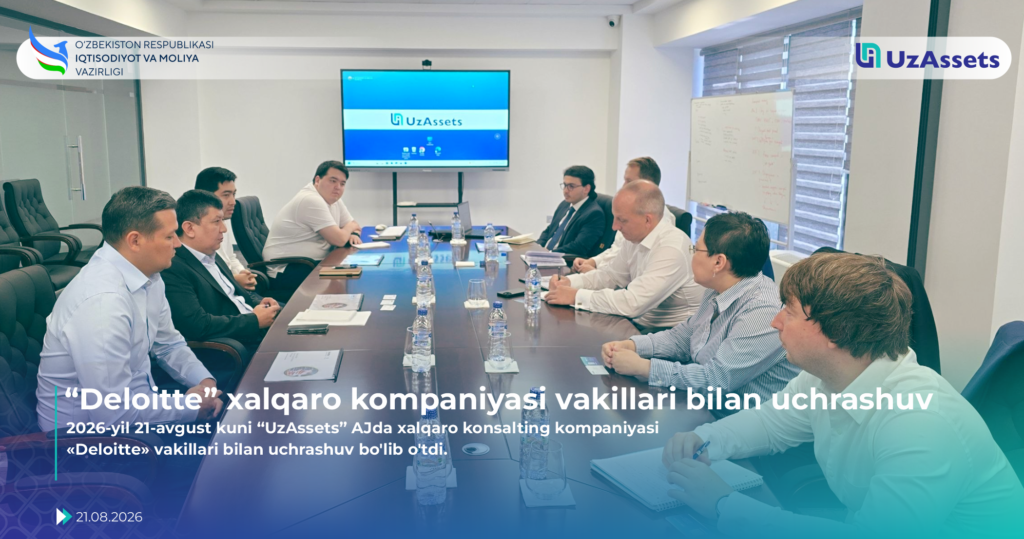 &laquo;Deloitte&raquo; xalqaro kompaniyasi vakillari bilan uchrashuv